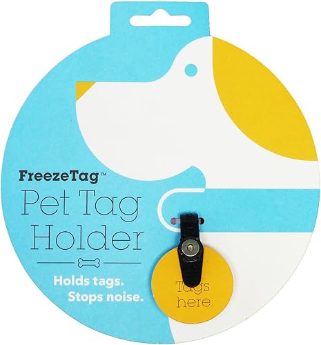 FreezeTag Dog Tag Silencer and Connector, One Size, Graphite