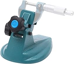 TOPWAY Micrometer Stand Holder with Double Non-Slip Pads and Cast Iron Base for Clamping Outside Micrometers up to 4 Inches / 100mm 401349