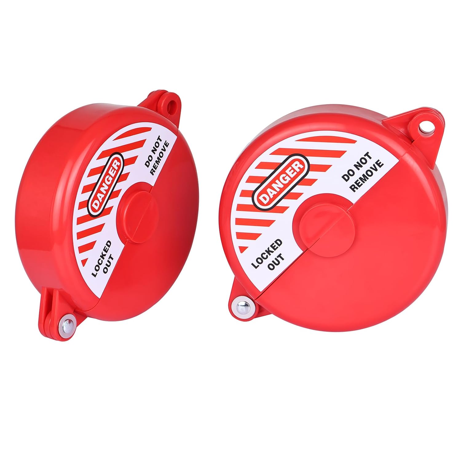 RealPlus Gate Valve Lockout, Valve Lockout Device 2-1/2" to 5" Valve Handle Secure for Water Spigot Faucet Knob Oil Natural Gas Propane Tank Lock Outdoor (Pack of 8)