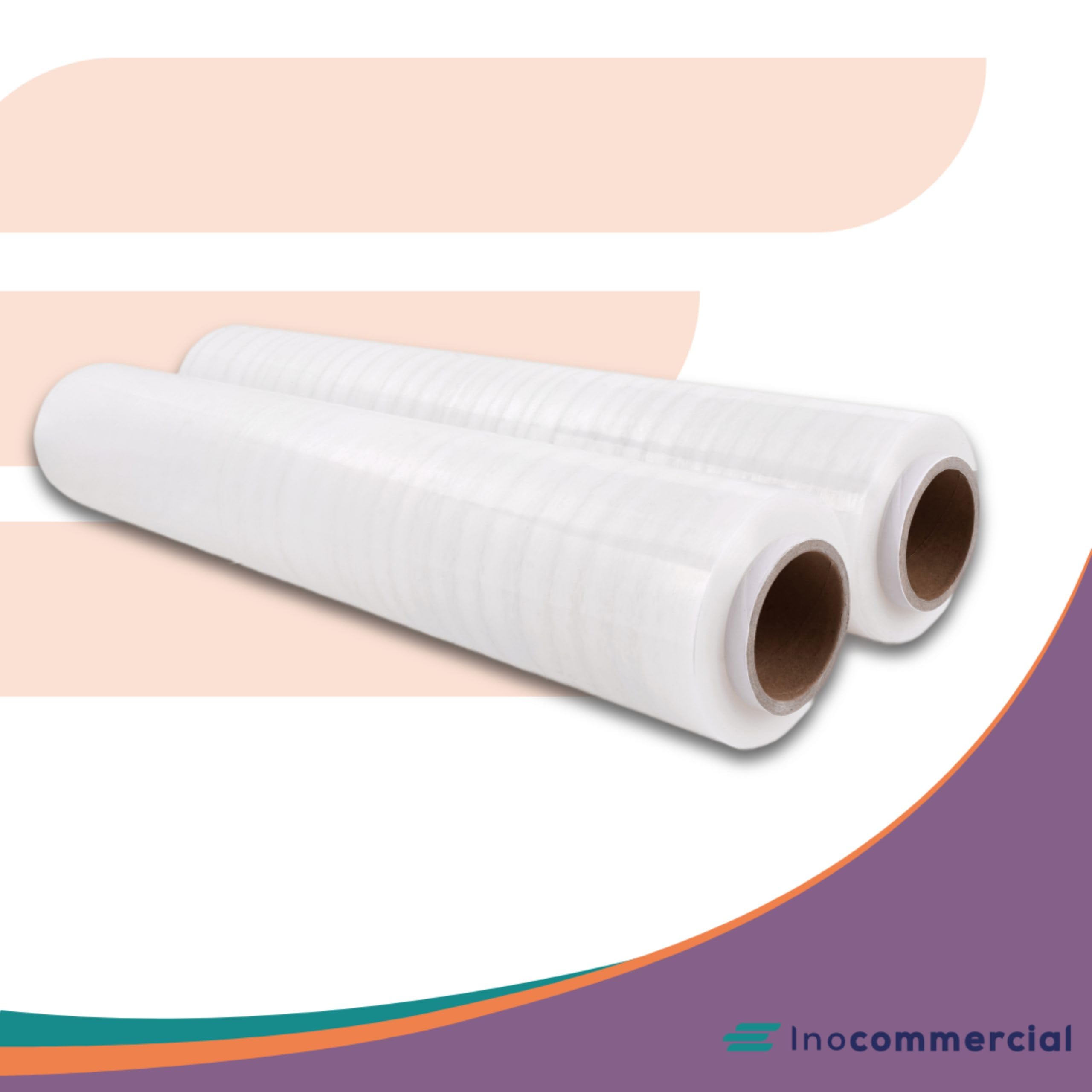 Inoverse 2 Rolls Stretch Film 40 cm / 110 m, 700 gr Hand Cling Film, Transparent 21 Micron for Pallet Wrap & Packaging - Image 4