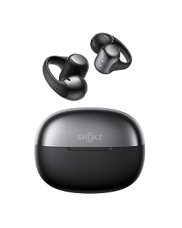 SHOKZ OpenDots ONE - Open-Ear Headphones - Wireless Bluetooth Earbuds with Microphone - Secure, Lightweight, Clip-On Fit - Premium Dolby Audio - Water Resistant - Fast Charging - Up to 40 hrs Playtime - Amazon product rated Grade B