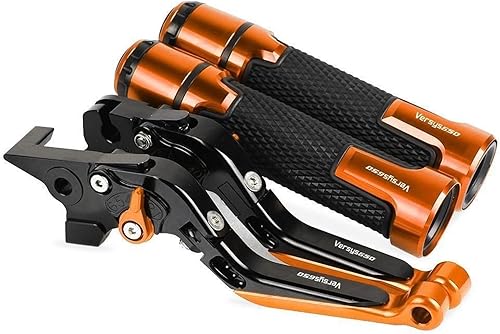 ELLOIN Brake Clutch Levers Handlebar Grips Motorcycle Brake Clutch Levers Handlebar Grips Ends for KA-WA-SA-KI Ver-sys 650 2009-2014 Brake Levers