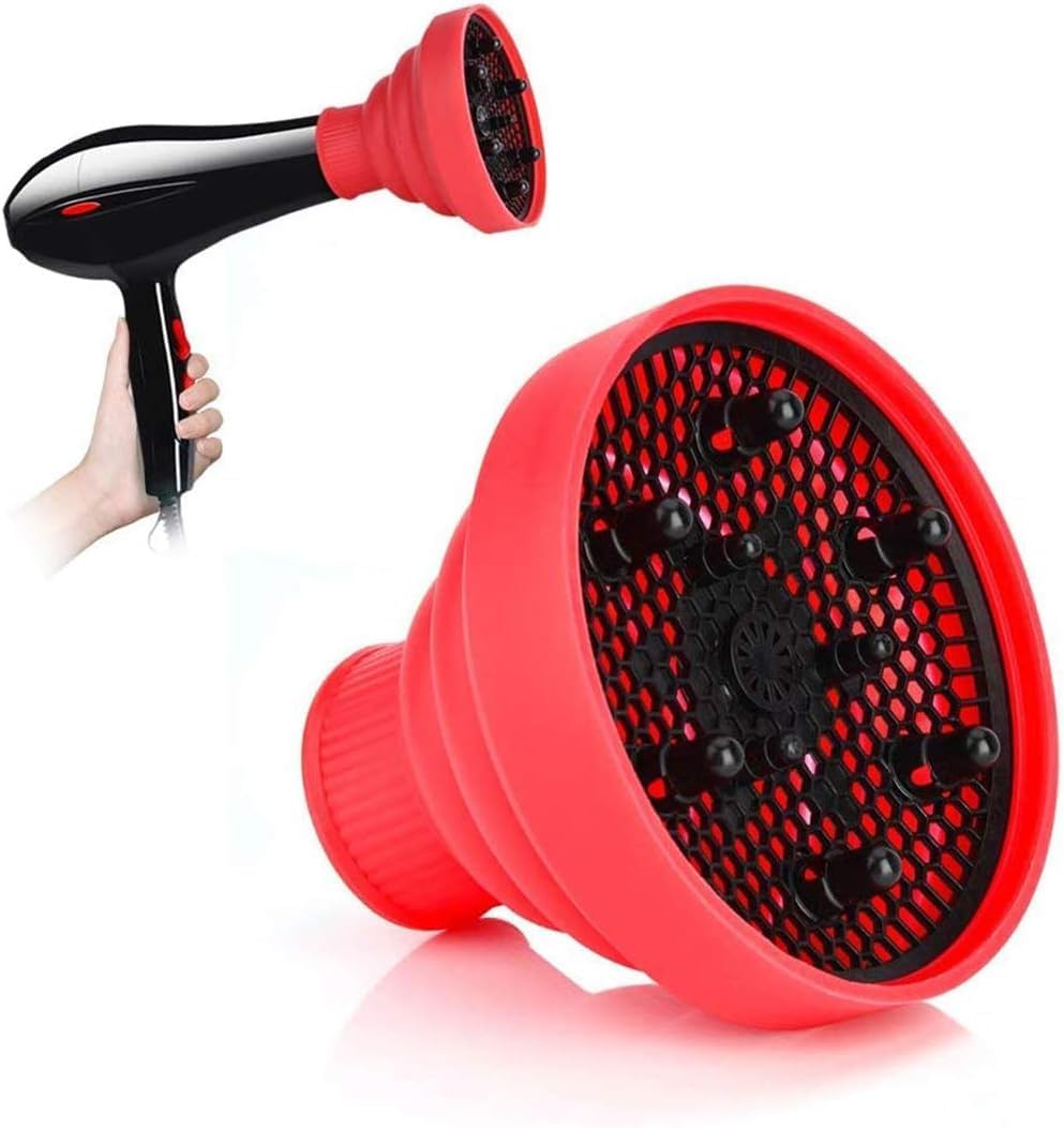 RUBYFACE Hair Dryer Cylinder, Diffuser, Universal Hair Diffuser, Adjustable, Hair Diffuser, Hair Dryer, Foldable, Silicone for Curly Hair, Wavy Hair, Styling Hair Dryer, Diffuser,-image-43