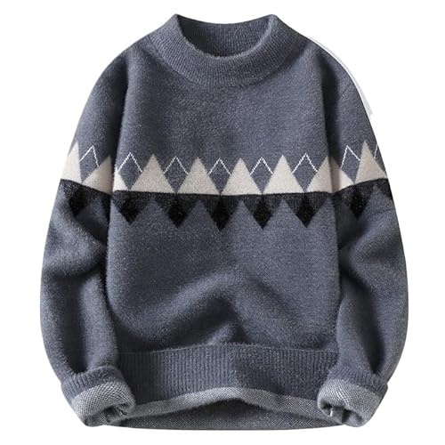 [GFHSKPOK] Winter Half High Neck Sweater Men's Thread Jacket Casual Warm Sweaters