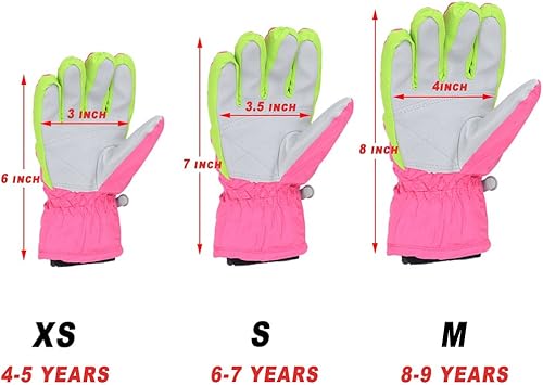 Miniatura 6 de AMYIPO - Guantes de invierno para niños y niñas ideales para esquí nieve snowboard