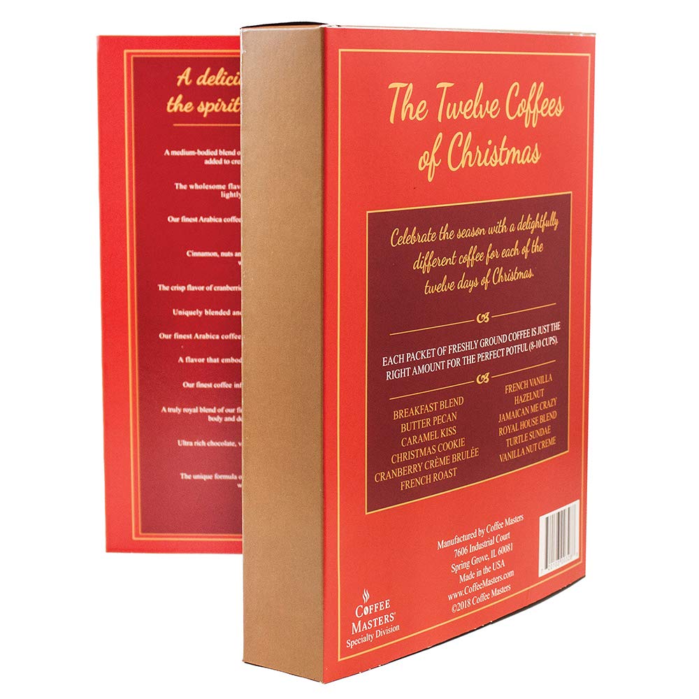 Coffee Masters The Twelve s of Christmas Variety Pack, Coffee, 12 Count