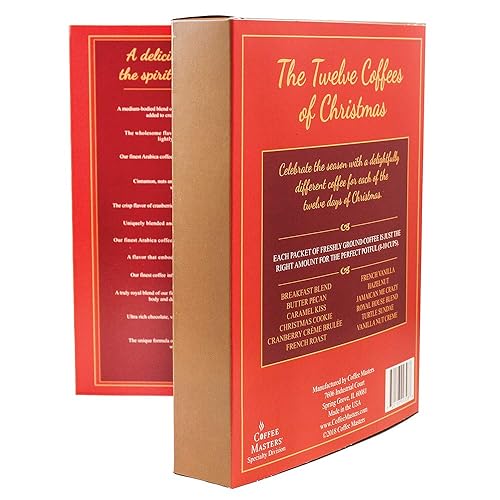 Miniatura 4 de Coffee Masters Paquete variado de The Twelve s of Christmas, café, 12 unidades