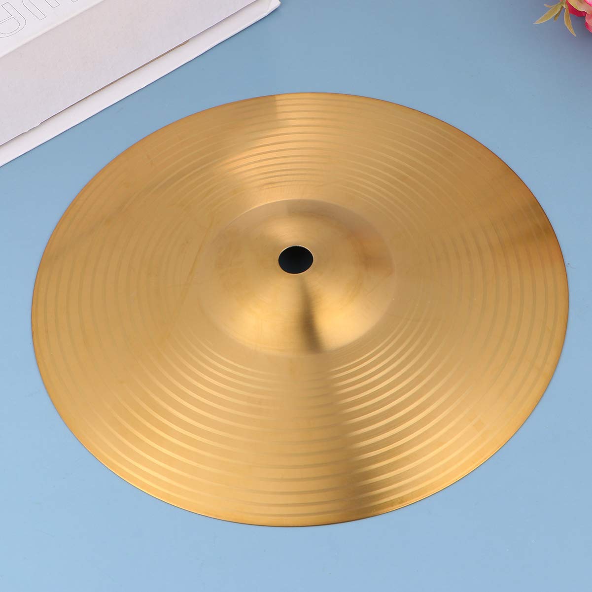 Healily Hi-Hat Becken Hi Hat Paar Trommeln Teil Musikinstrument Zubehör, Messing, goldfarben, 20 cm