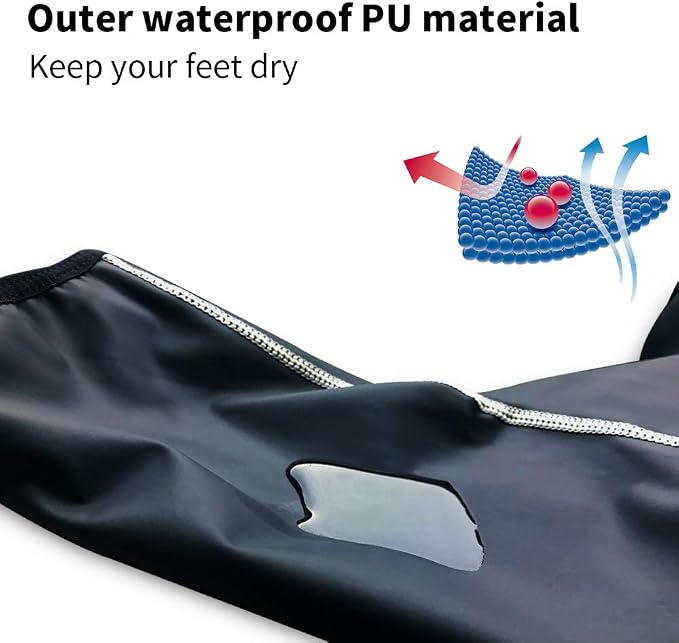 Cubrezapatos térmicos impermeables para ciclismo talla L miniatura 4