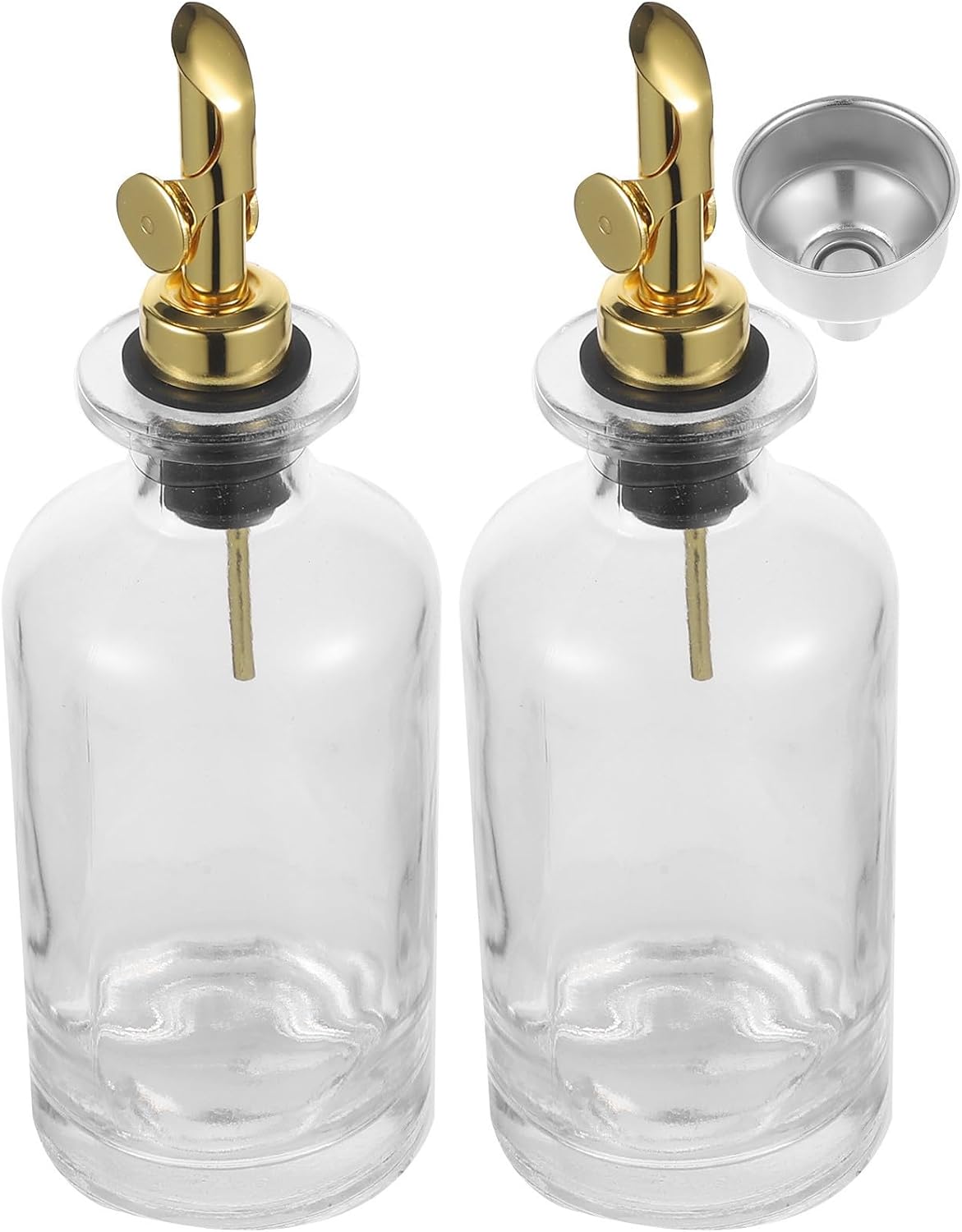 LABRIMP Glass Olive Oil Bottle Dispenser for Kitchen Use Easy to Clean and Sturdy Glass Oil Bottle with Measured Pour Spout at Home or Hotel