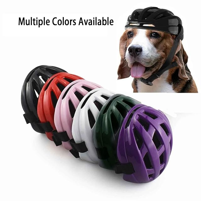 Foto 2 de 6 de HQREA Casco para Perro Grande, Casco para Motocicleta