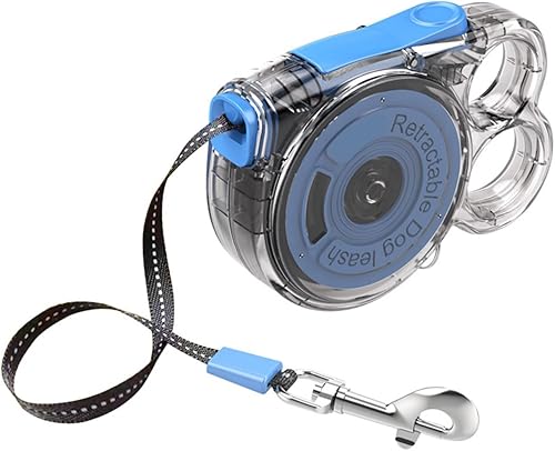 Retracting Dog Leashes Automatic Adjustable Length with Nylon Dog Leads for Secure Walking Training Control