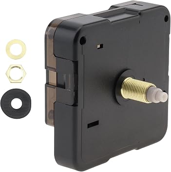 22mm Shaft Length Quartz Silent Wall Clock Mechanism Replacement,13mm1/2 inch Thread Length Applicable Panel Thickness 7-10 mm for Clock DIY/Repair