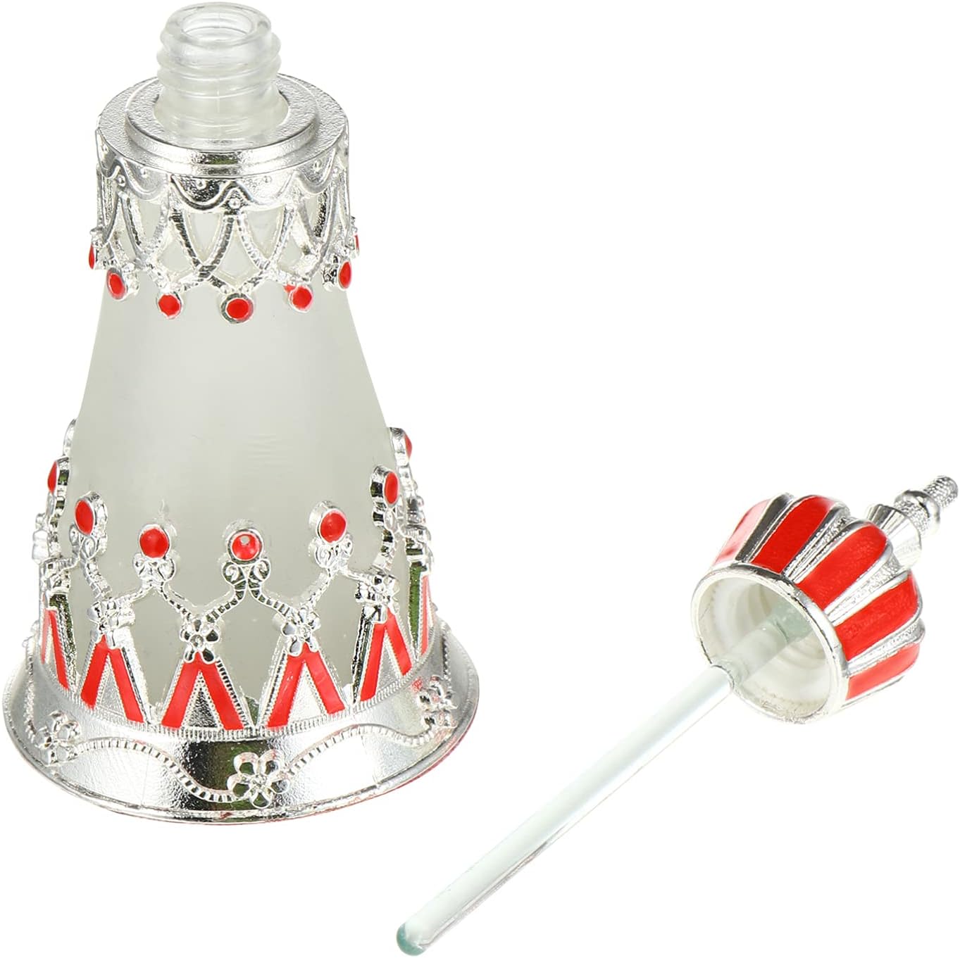 Botella de perfume egipcia vintage botellas de cristal vacías botellas de gotas de aceites esenciales árabes, botellas de viaje, botella de