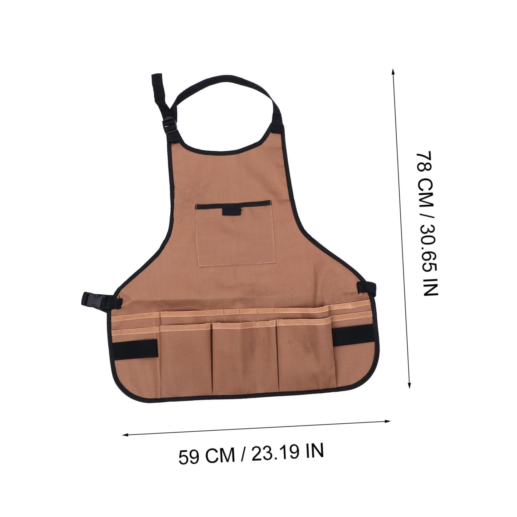 PACKOVE 2Pcs Gardening Apron Durable and Lightweight Oxford Cloth Apron for Home Garden and Crafts Practical Multi Pocket Design for Easy Tool Access