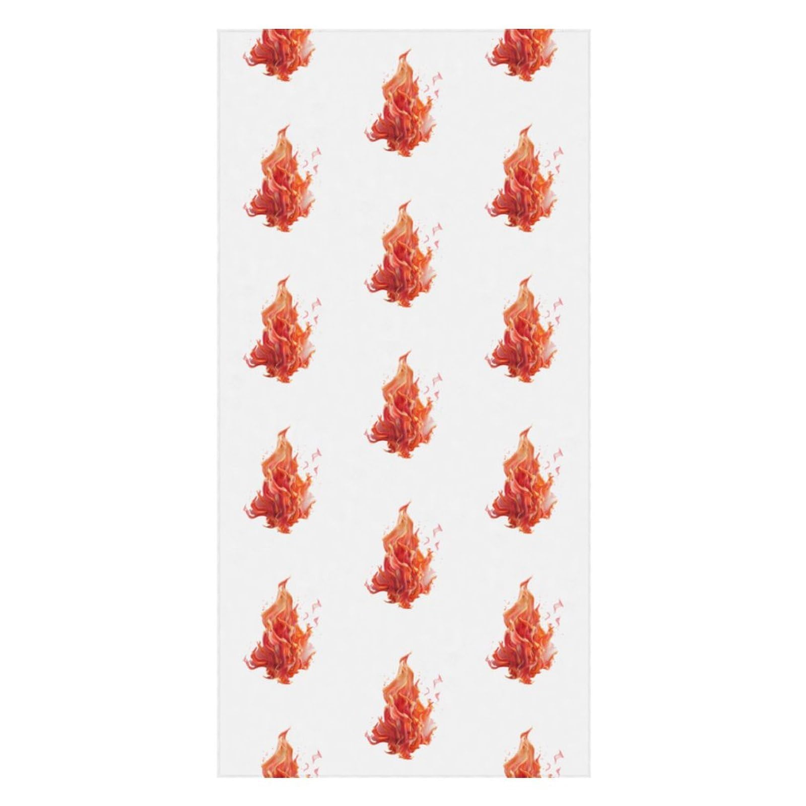 LWORZIIB Beach Towel, Flame Bath Towel, Pool Towel Great for Gym Swimming 80 X 160cm