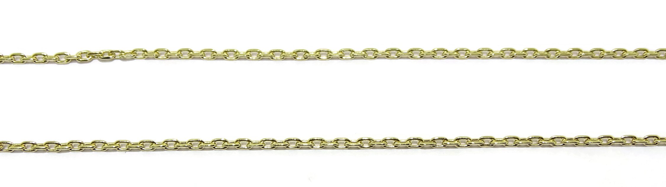 Catena forzata in oro giallo da 18 kt di 50 cm di lunghezza, forte e apparente, Oro, non applicabile