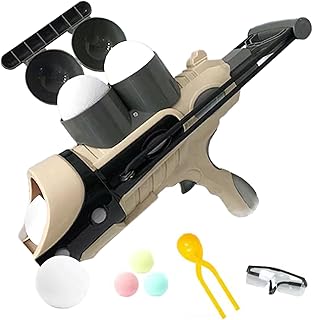 雪玉メーカー 雪玉 ランチャー 雪玉発射 雪玉製造機 スノーボールメーカー 雪合戦 雪のおもちゃ 雪遊び 玩具 雪を投げる雪玉ランチャー 道具 冬 屋外 親子 ゲーム 子供 おもちゃ クリスマス 誕生日 ギフト (Brown)