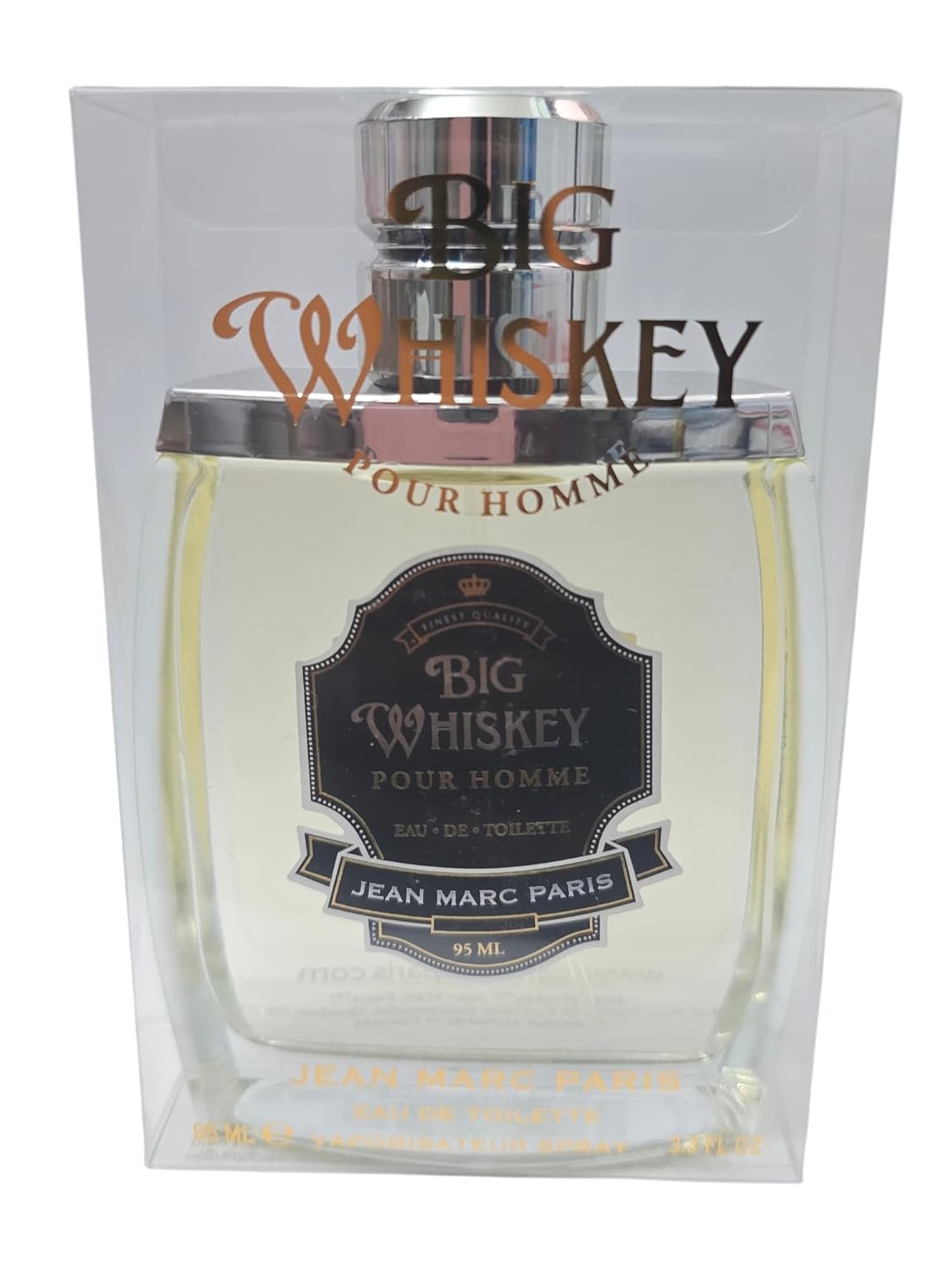 Big Whiskey Pour Homme by JMP Eau De Toilette 3.4 oz Fl Oz Boxed