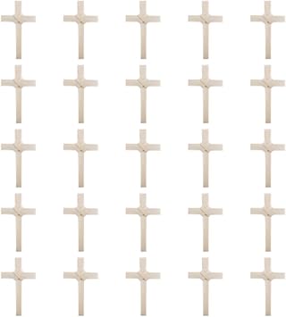 Autom Palm Sunday Leaf Cross with Crossover Center Design Supply, 8 Inch, Pack of 25