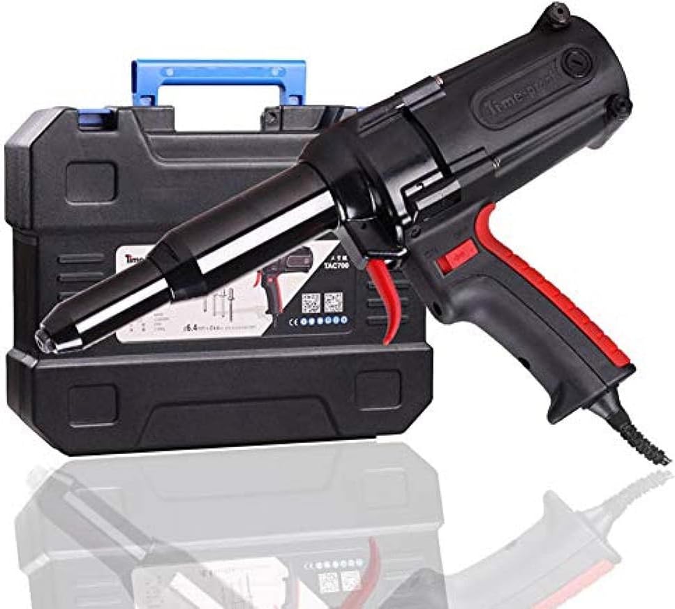 HLGKBY Electrical Blind Riveter, 600W Industrial riveting tool, 6.4Mm Heavy Duty Electric Rivet Gun Riveting Tool,Exquisite, Long stroke.Quick riveting, Quick release stems
