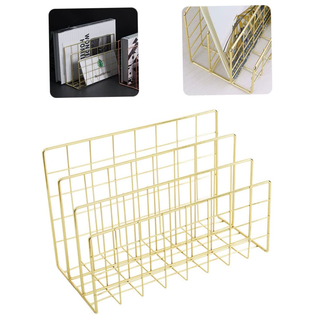 Organiseur de bureau minimaliste en fer pour ranger les livres du salon et de la maison