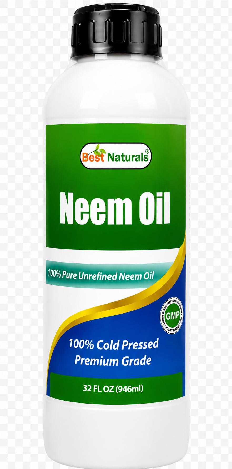 Best Naturals 100% Pure Neem Oil, 100% Cold Pressed and Unrefined - 32 OZ