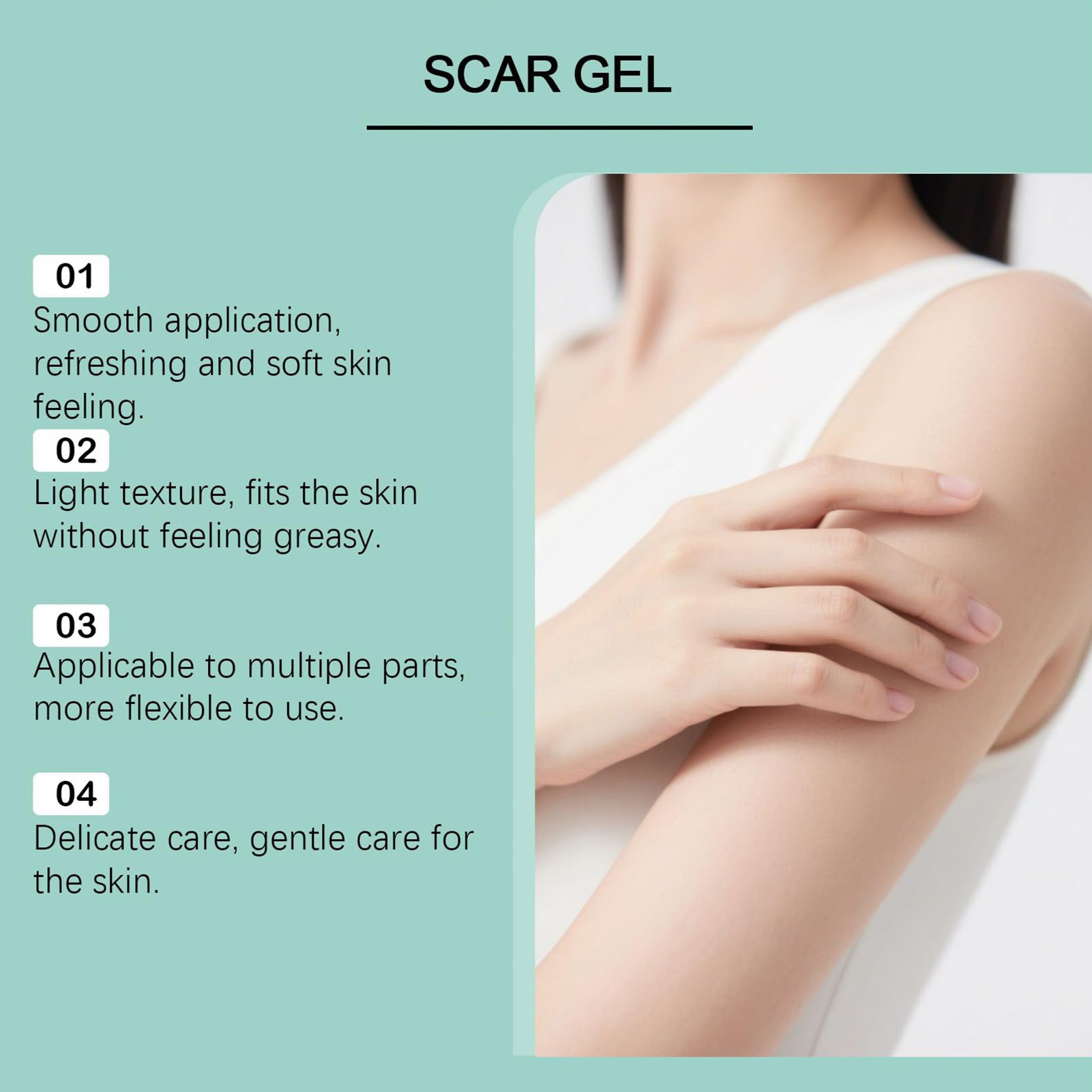 Gel de Silicona para Cicatrices - 50 Gramos Producto Para Desvanecer Marcas De Quemaduras,Nueva Crema Calmante Para Cicatrices,Para Hombres Y Mujeres, Queloides, Amantes De La Belleza, Viajeros, Rutin