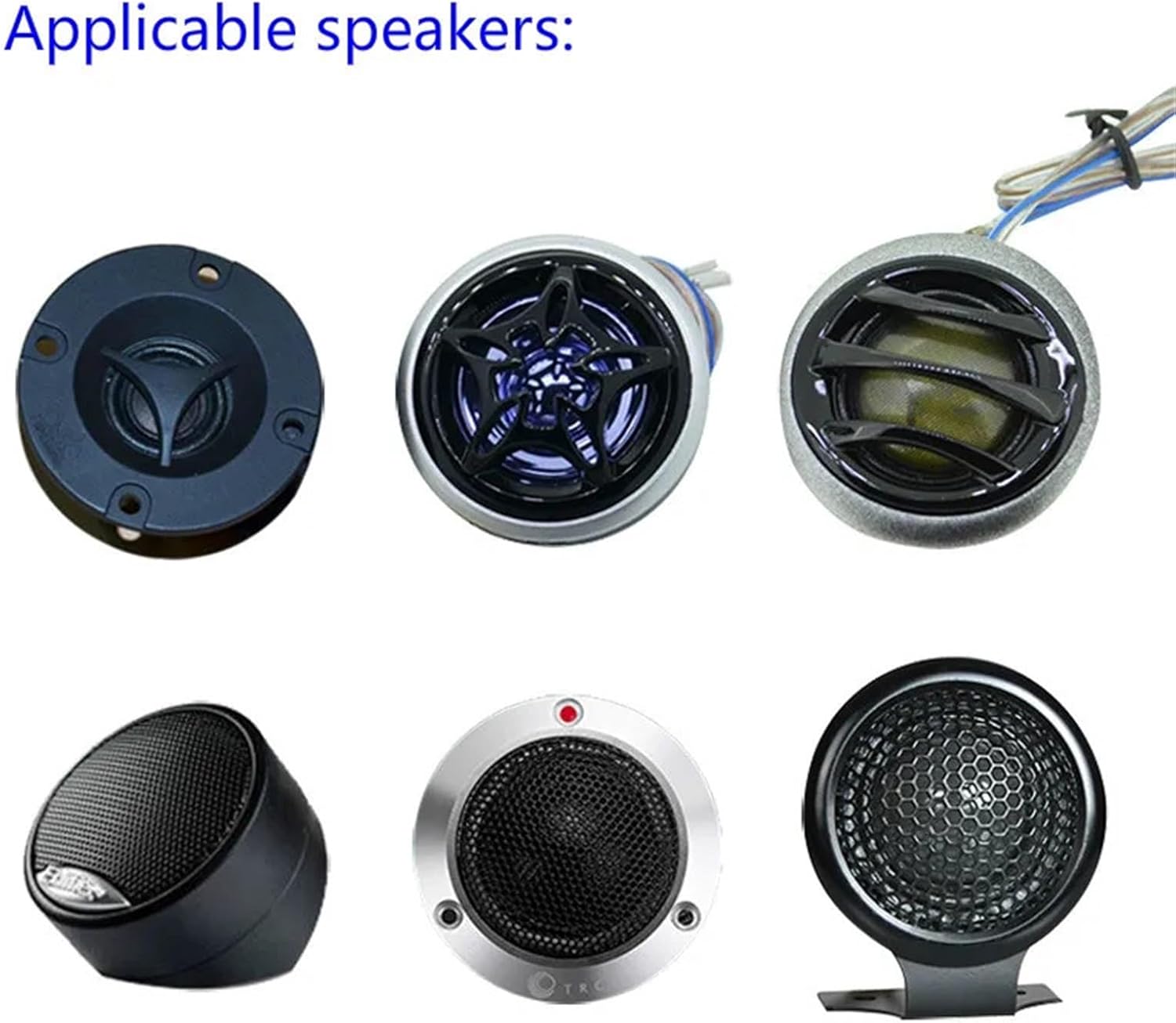 2Pcs Pure Treble Speaker Audio Frequency Divider 40W Stage Home Car Tweeter Crossover Filters for 2-5 Inch Speaker