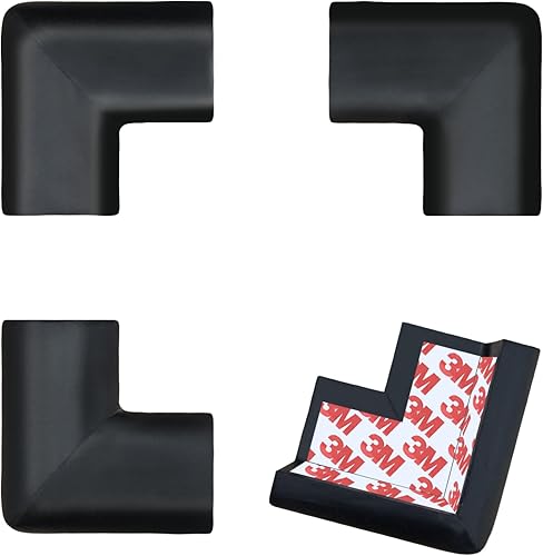 Miniatura 1 de Transportador de esquina prémium para bebé con adhesivo 3M para una máxima protección de bordes contra esquinas afiladas, protectores de esquina de