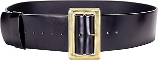 Weaver Leather Supply Santa Belt, Stylish Robust Men’s Leather Belt with Solid Brass Buckle, Festive Accessory for Special Occasion, 67”, Black