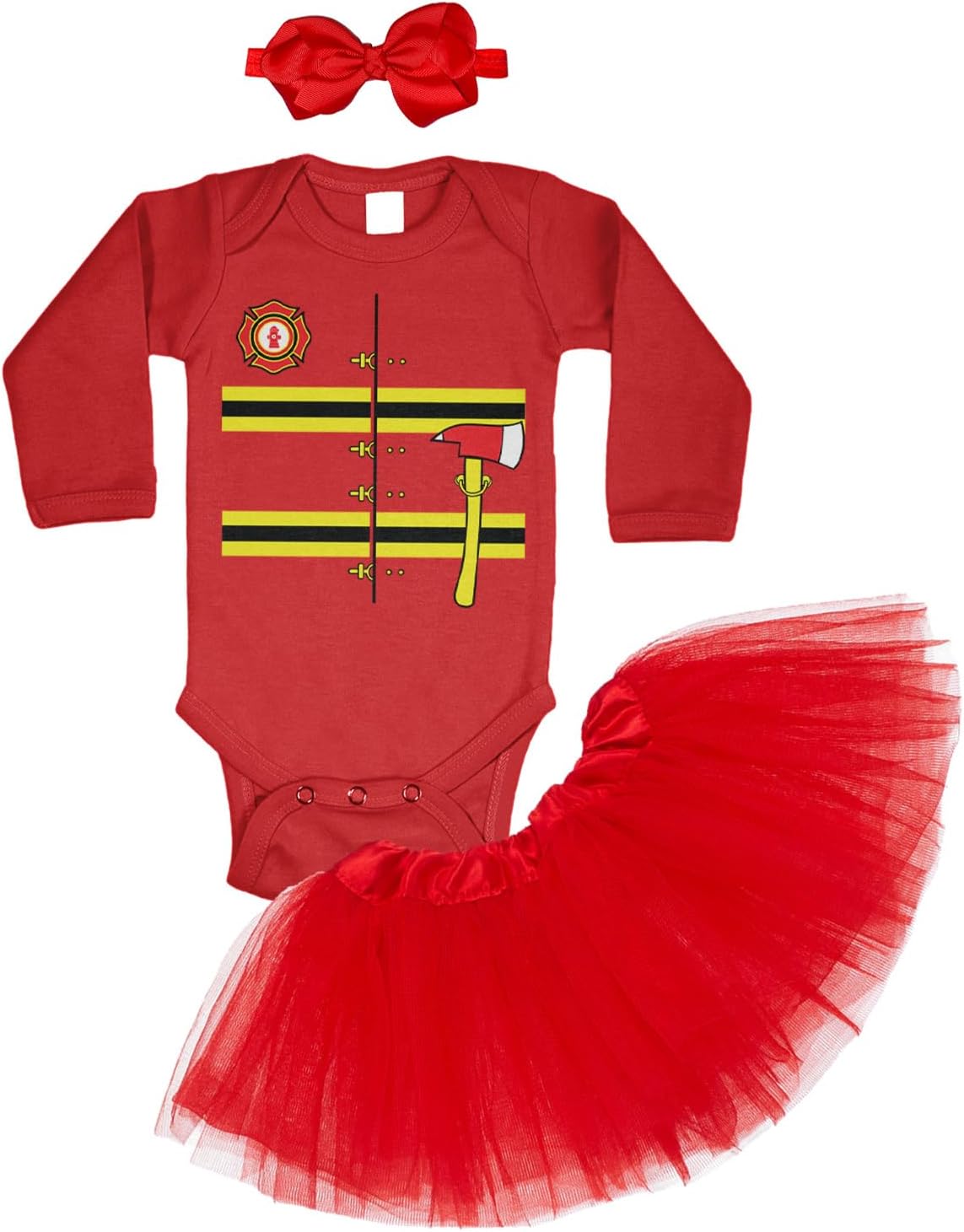 Tcombo Firefighter Outfit - Hero Fireman Bodysuit