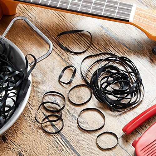 Kanayu 100 Pcs Recorder Rubber Belts 40-135 mm Square Cassette Tape Machine Repair Maintenance Mix Cassette Recorder Belts for DVD CD LD VCR Repeater Drives(4mm Width)