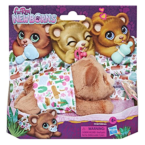 Furreal Newborns Bear Interactive Animatronic Plush Toy: Electronic Pet With Sound Effects And Closing Eyes, For Kids Ages 4 And Up, Multicolor #TOP1