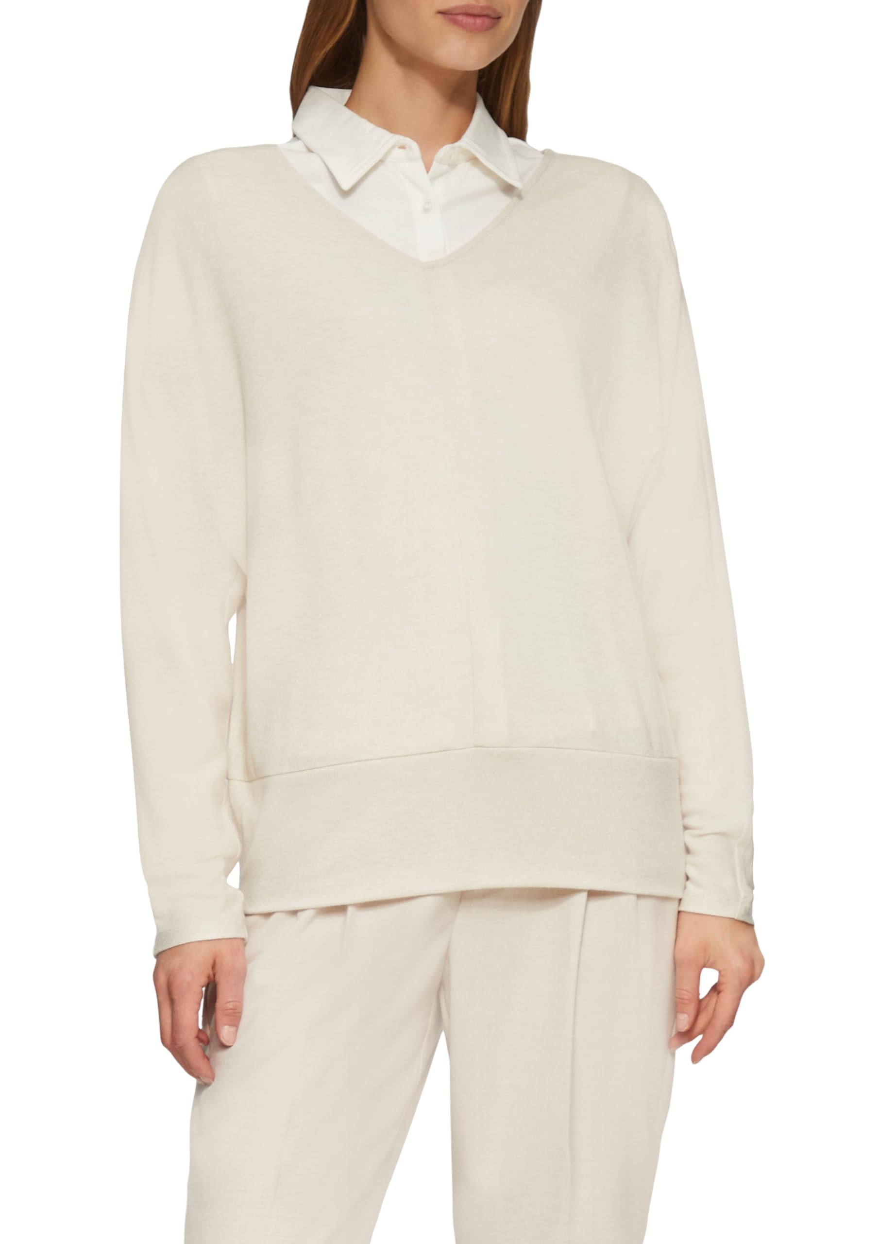 s.Oliver Langarmshirt mit Fledermausärmeln und breitem Bund