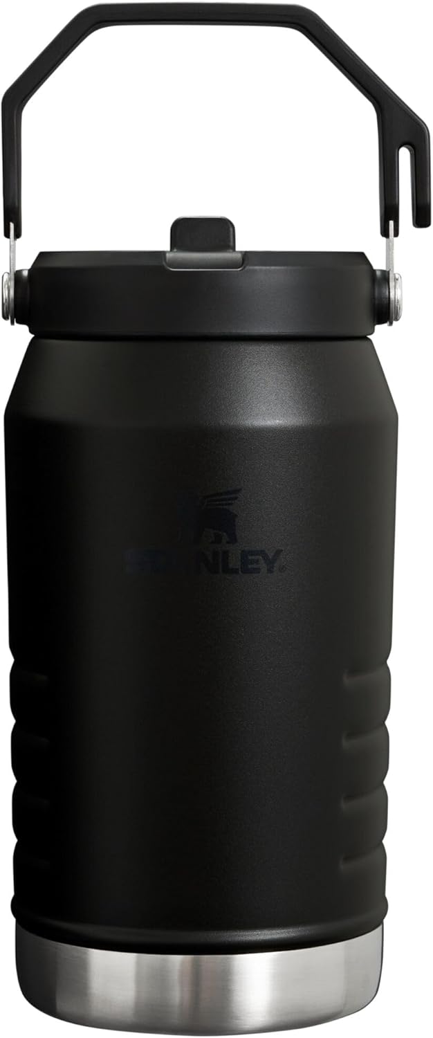 Stanley IceFlow Flip Straw Jug with Handle 64 oz| Twist On Lid and Flip Up Straw | Leak Resistant for Travel and Sports | Insulated Stainless Steel | BPA-Free | Black (64 oz Black) Thumbnail