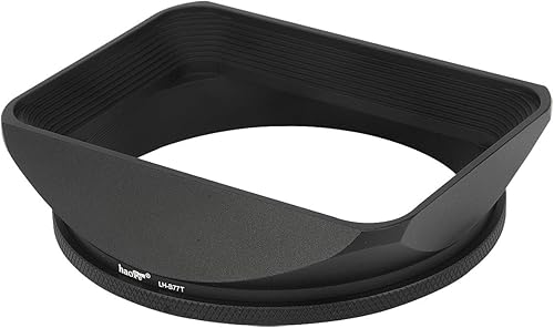 Miniatura 4 de Haoge Parasol de metal cuadrado de 3.031 in con tapa para Canon Nikon Sony Leica Leitz Carl Zeiss Voigtlander Nikkor Panasonic Fujifilm Olympus y