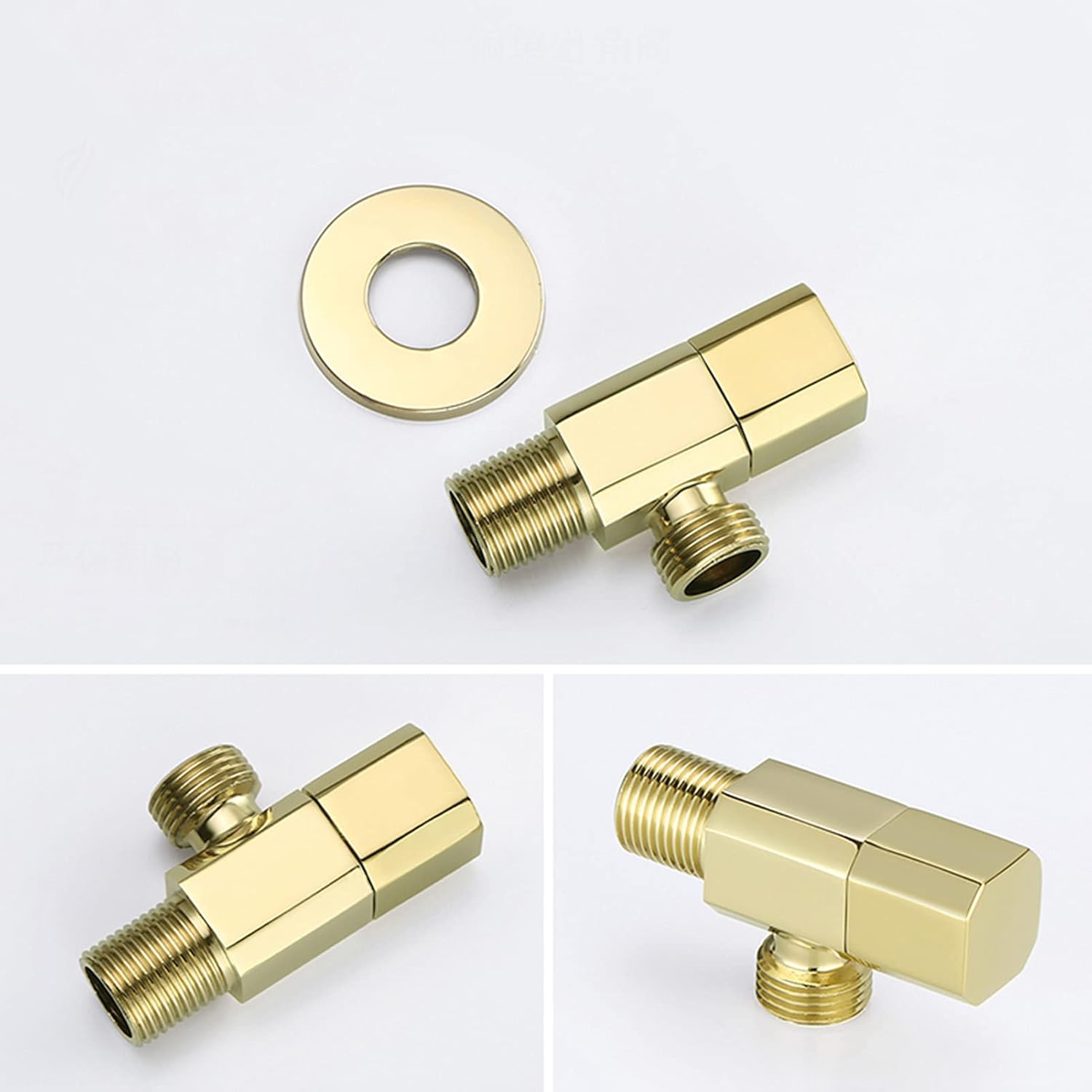 手持ち式トイレビデスプレー 壁掛け式、シングルコールドビデ蛇口、真鍮製ビデシャワーキット、アングルバルブ、ジルコニウムゴールドベビー