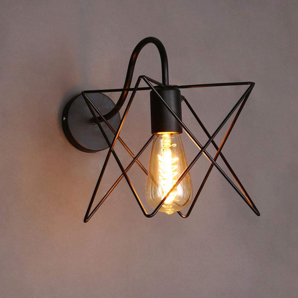 creative Iron lampada da parete soggiorno moda camera da letto applique da parete luci corridoio balcone applique da parete