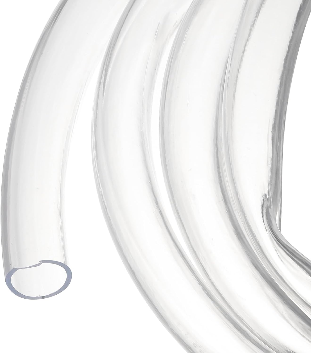 1 1/4" x 1 1/2" Clear Plastic PVC Tubing 10ft Flexible Vinyl Tube, [for Garden Irrigation, Water Hose, Fish Tank, Aquarium] - 31.8x38.1mm