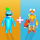 Improve their fighting skills Merge Rainbow Fight! Monsters Fusion Battle Master - Combine & Evolving Rainbow Monster Fight Giant Battlefield Merging Strategy Game