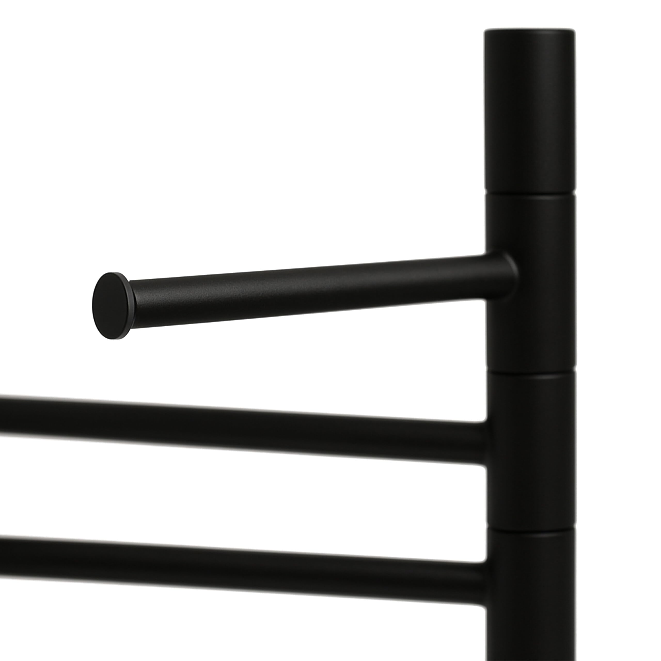 Relaxdays Porte-Serviettes Non Fixe, 3 Barres Mobiles, H x L x P : 83 x 33,5 x 14 cm, pour la Salle de Bain, Noir