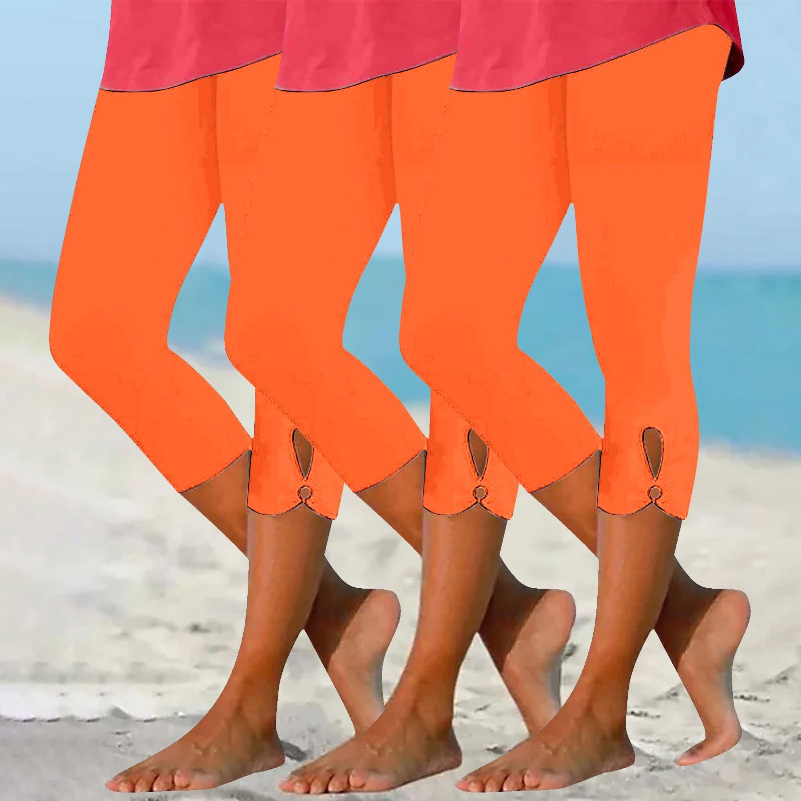 3/4 Leggins Capri 3D Anticellulite Donna Push Up Cellulite Compressione Graduata Sculpture Lipedema Pantaloni Pilates Donna Estivi Raffinato ed Elegante