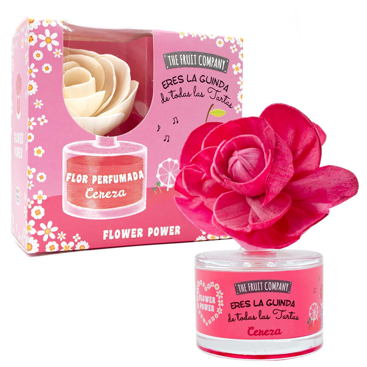 The Fruit Company Cherry Flower Power 0% Alcohol 50ml Long Lasting + 30 Days