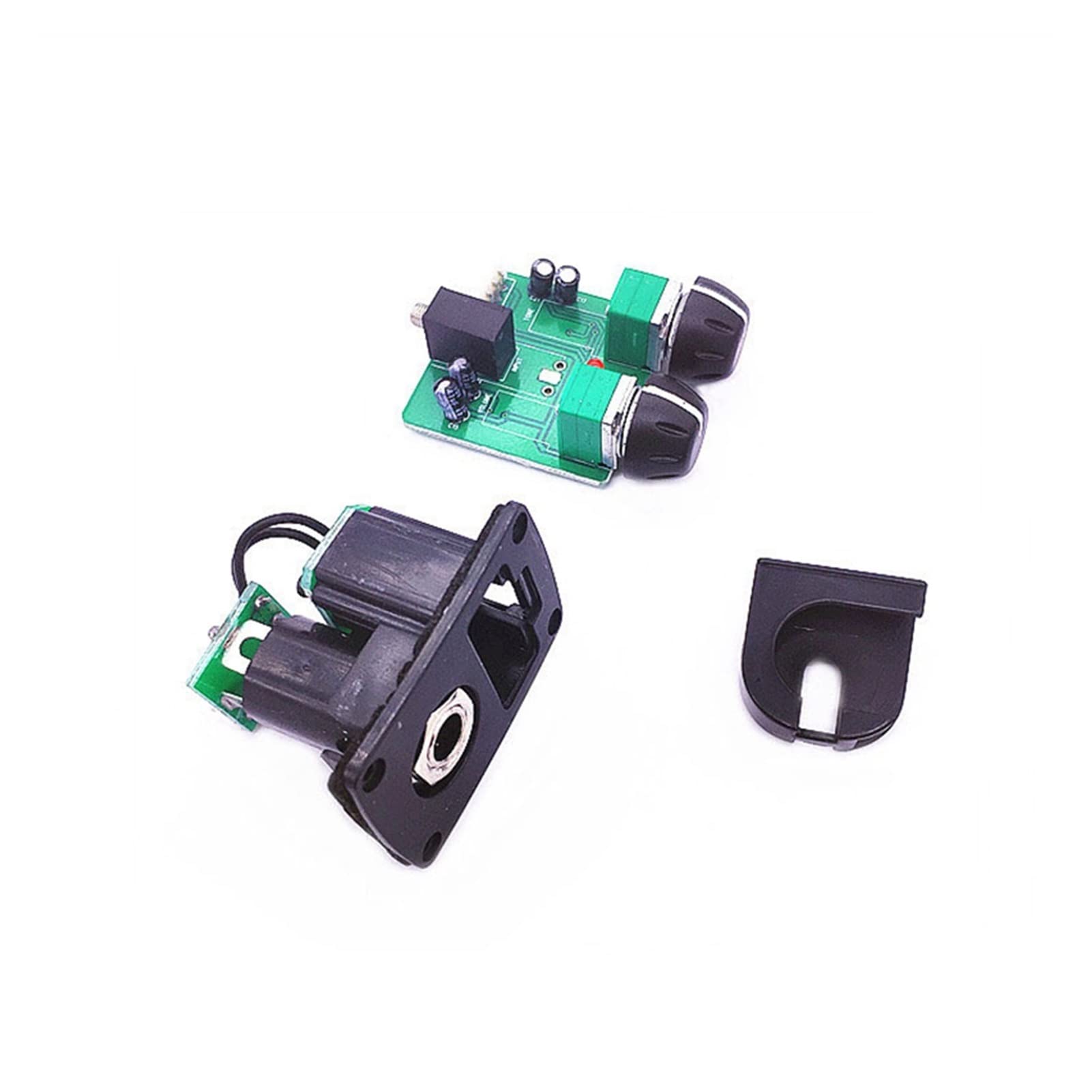 TSTS 2 Bänder Akustischer Abholung Für Gitarre Mit Purpurrotem/Weichem/Keramischem Piezo Tonabnehmer Akustikgitarren-Vorverstärker (Color : No piezo)