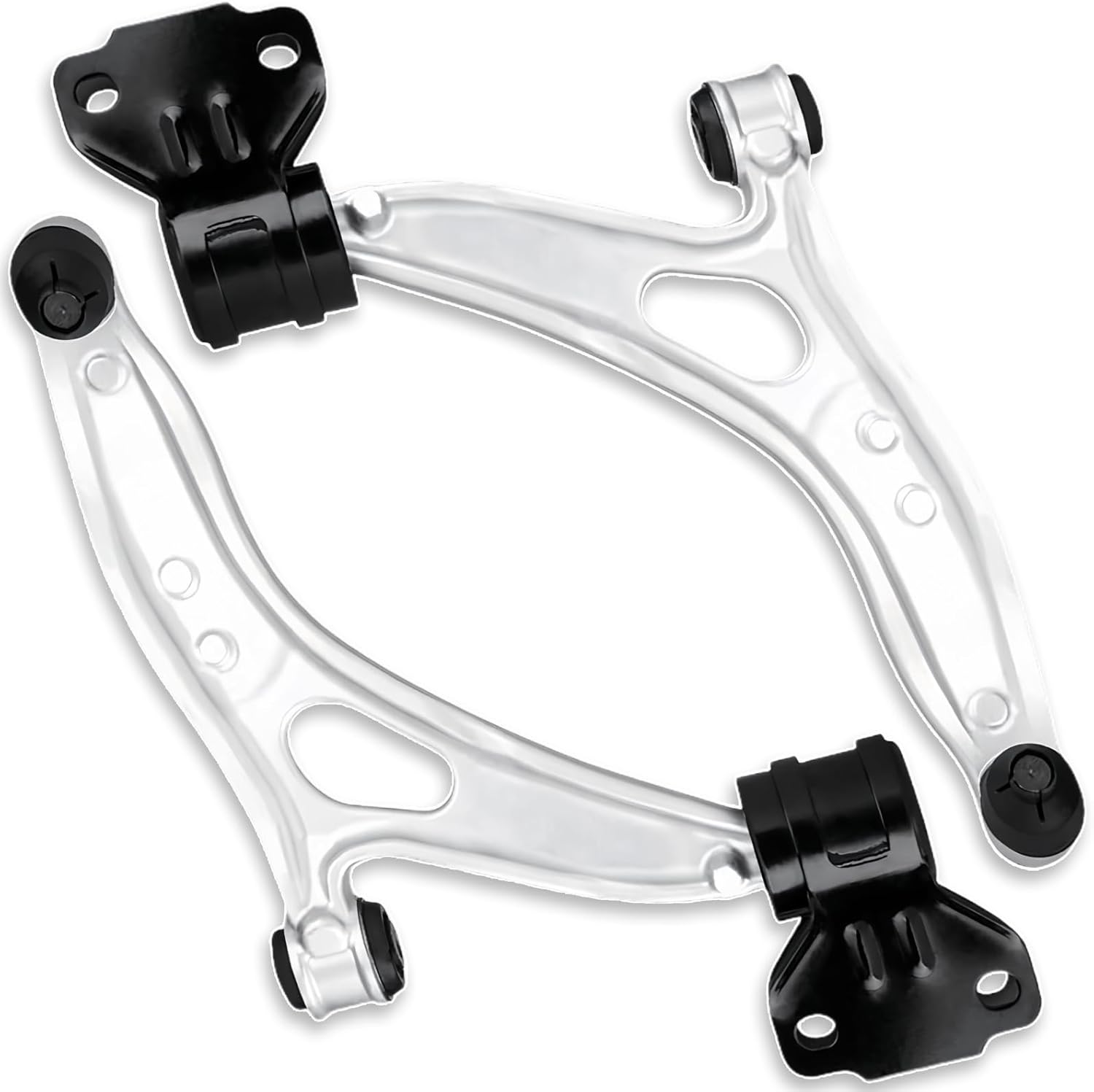 2PC Front Lower Left Right Control Arm Compatible with Ford 2013 2014 2015 2016 2017 2018 C-Max 2012 2013-2018 Focus K622753 K622788