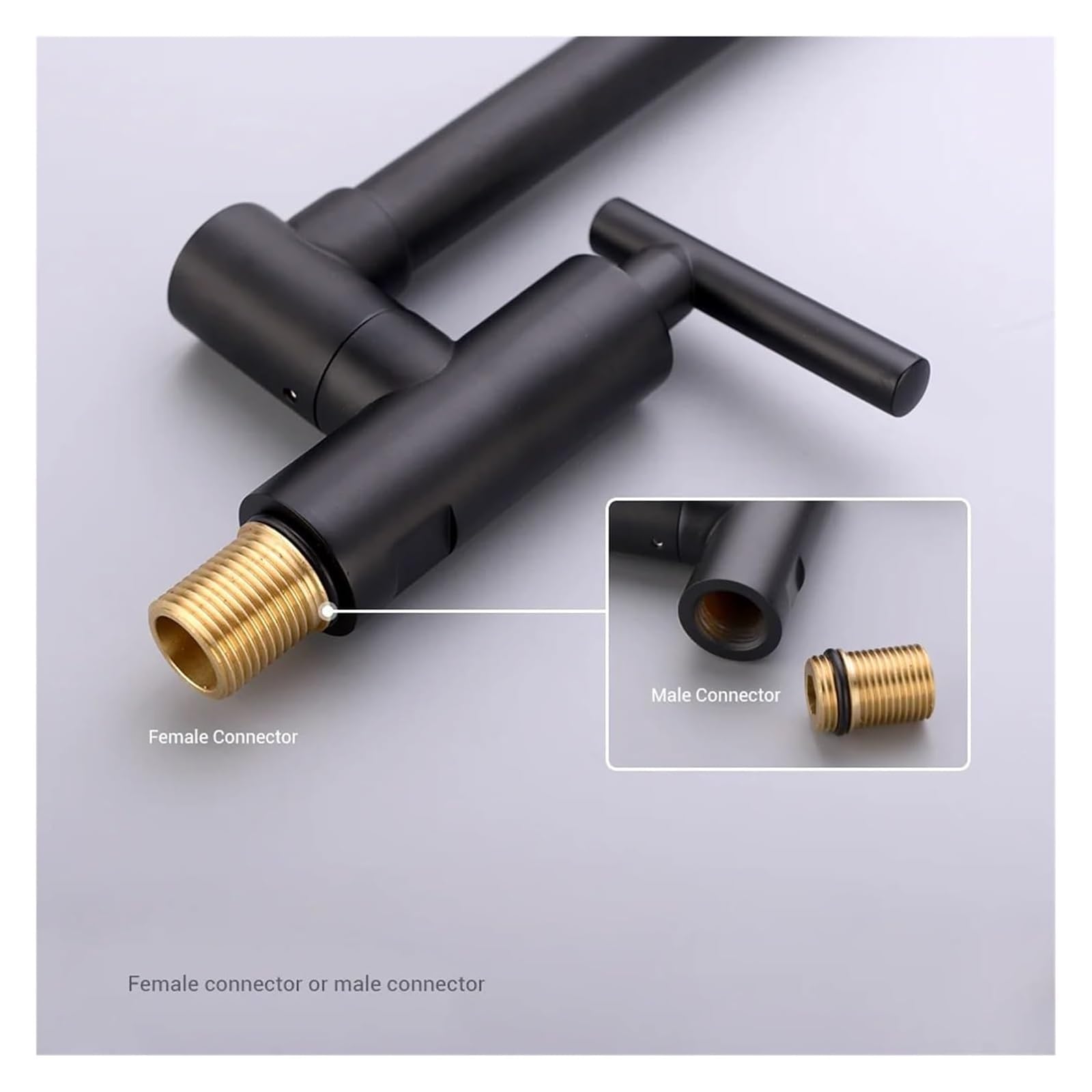Rubinetto per Riempire Pentole A Parete, Rubinetto per Riempire Pentole A Parete, Rubinetto Girevole E Pieghevole per Fornelli da Cucina, Stazione del caffè（Brushed Nickel-G1/2）