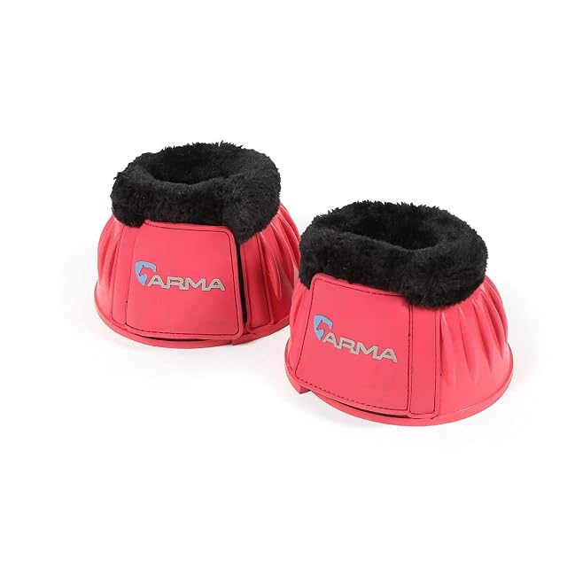 Shires Over Reach - Botas para caballos, rosa