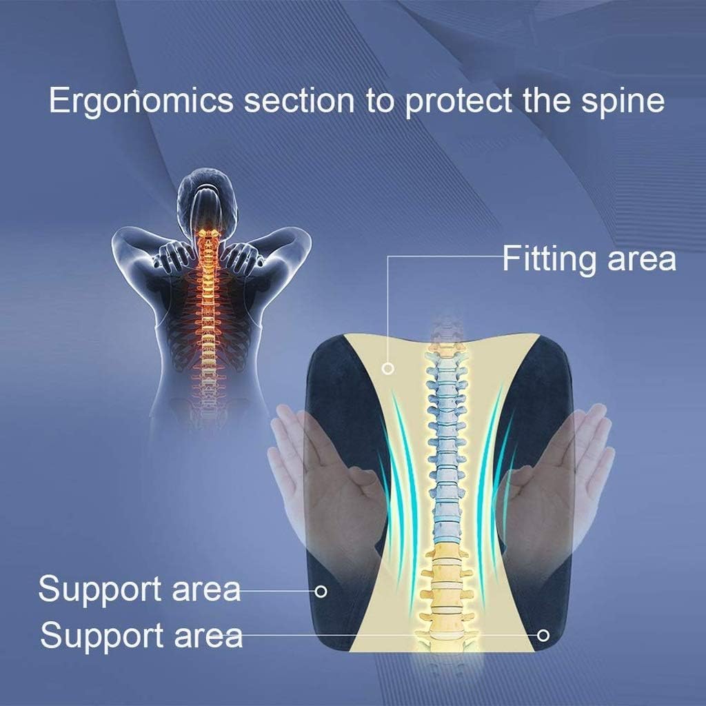 Lumbar Pillow - Lumbar Pillow Lower Back Supporter Design Portable Low Memory Foam Chiropractic Support for Office