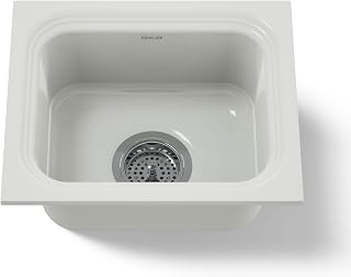 K-6589-U-FF Undermount 1-Bowl Cast Iron Bar/Prep Sink Sea Salt